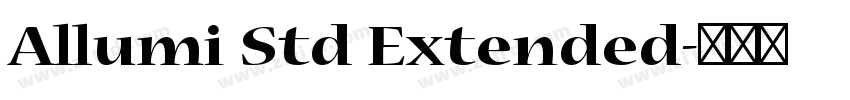 Allumi Std Extended字体转换